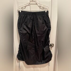 Nike Black Elastic Waist Skirt with Singed Sides L